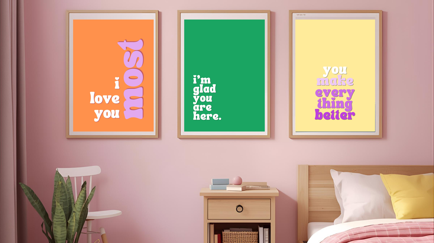 I Love You Most. Poster Print Download (4 sizes)
