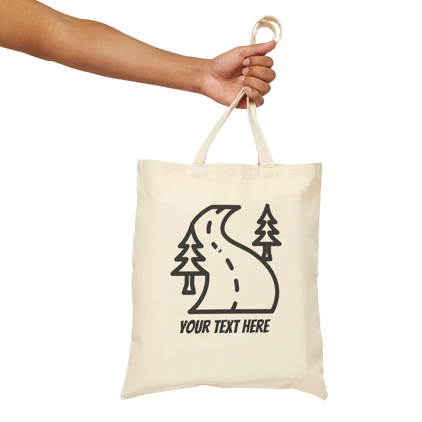 Customizable Canvas Bag - Highway thru Forest