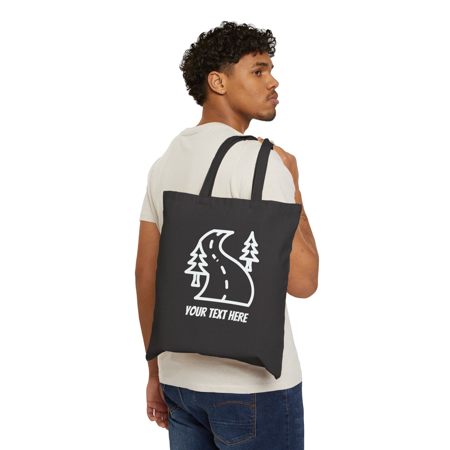 Customizable Canvas Bag - Highway thru Forest
