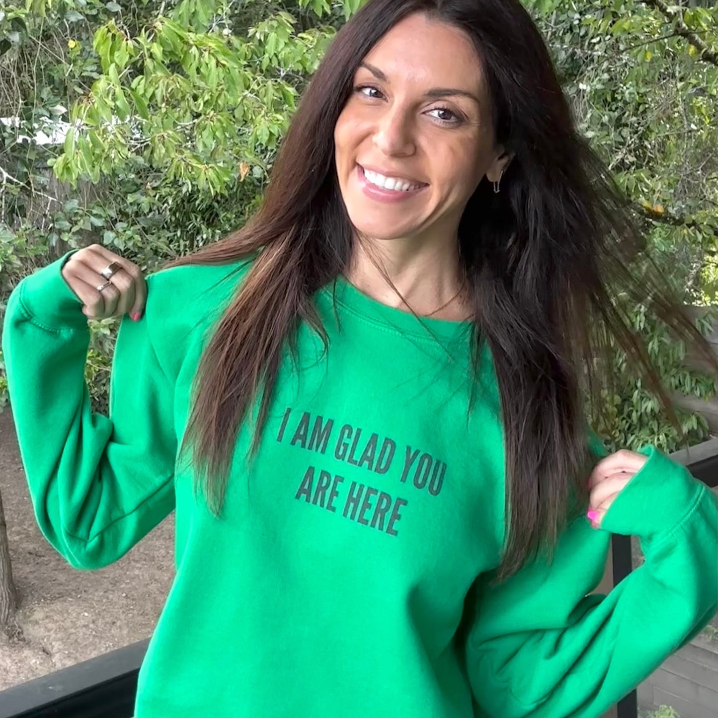 I Am Glad You Are Here. Unisex Heavy Blend™ Crewneck Sweatshirt