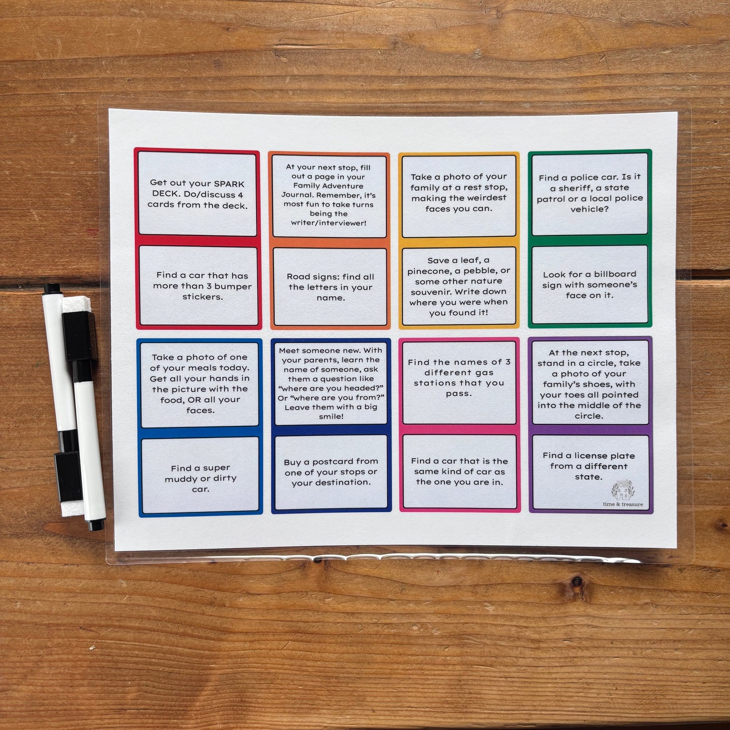 Family Road Trip Bundle – Kids Travel Activities, Conversation Cards, Adventure Journal & Screen-Free Car Kit