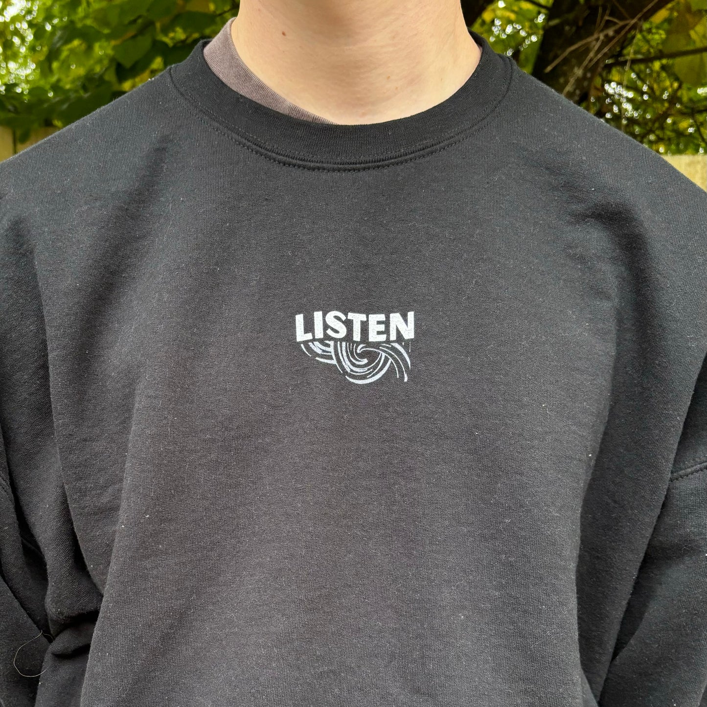 Listen | Ezekiel 43:2 Unisex Sweatshirt | Two-Sided Design