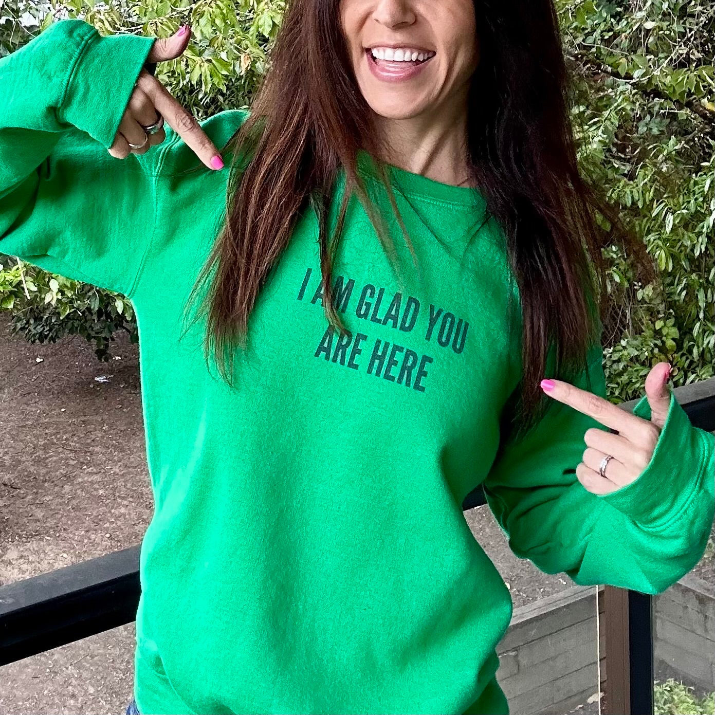 I Am Glad You Are Here. Unisex Heavy Blend™ Crewneck Sweatshirt