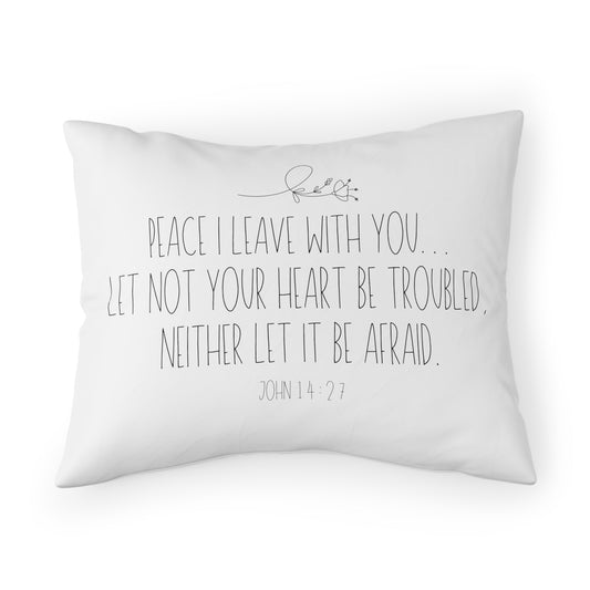 John 14:27 Floral STANDARD Pillow Sham