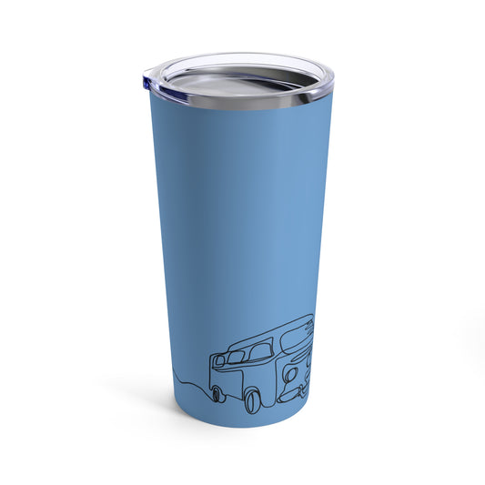 Vintage VW Bus - Wander Tumbler - Blue