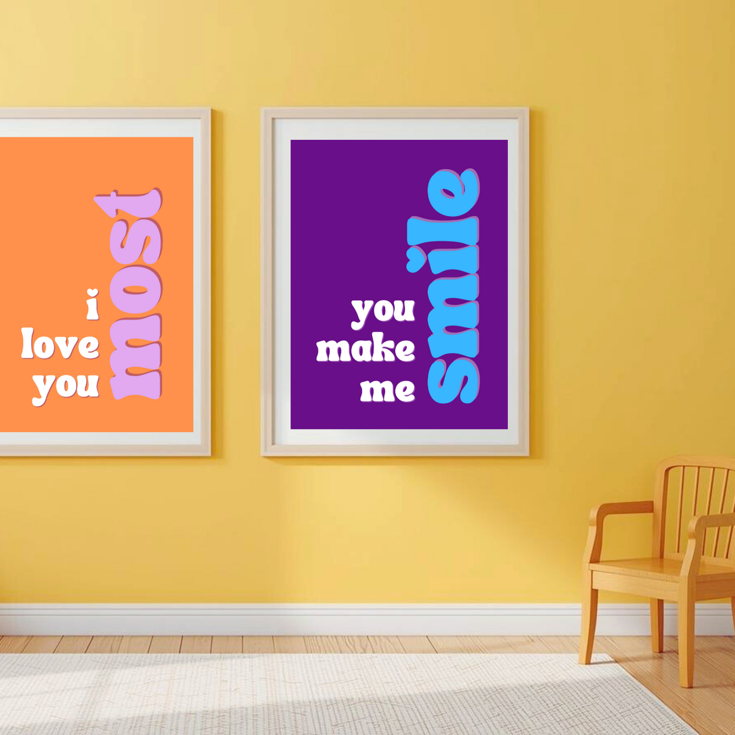 You Make Me Smile.  Poster Print Download (4 sizes)