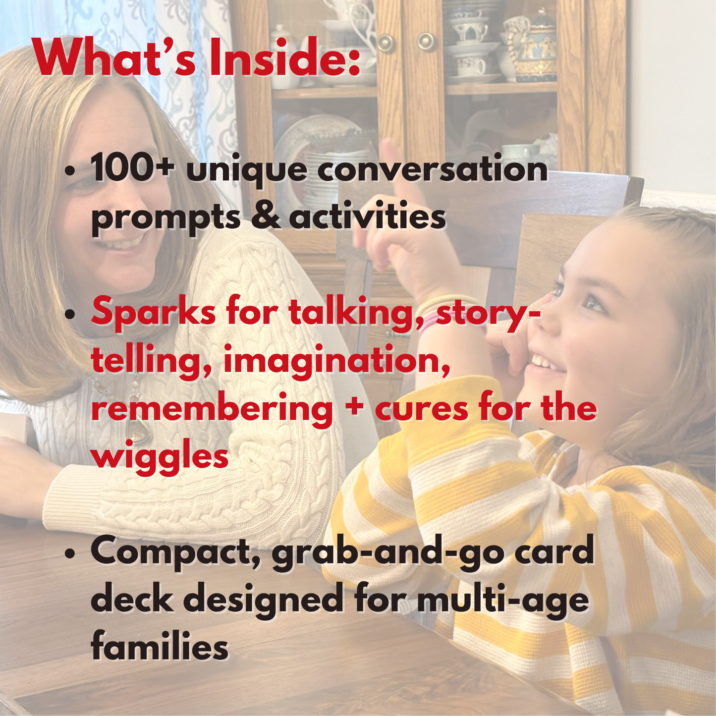 Spark Deck – Family Conversation Cards for Kids & Parents | 100+ Prompts for Connection, Road Trips & Dinner Table