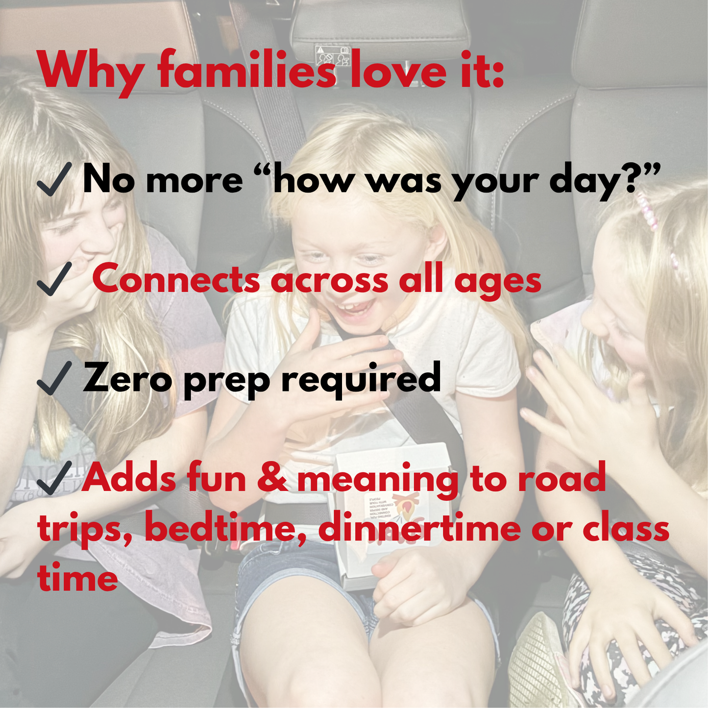 Spark Deck – Family Conversation Cards for Kids & Parents | 100+ Prompts for Connection, Road Trips & Dinner Table