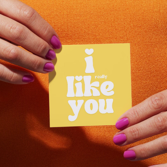 I (really) Like You Vinyl Sticker