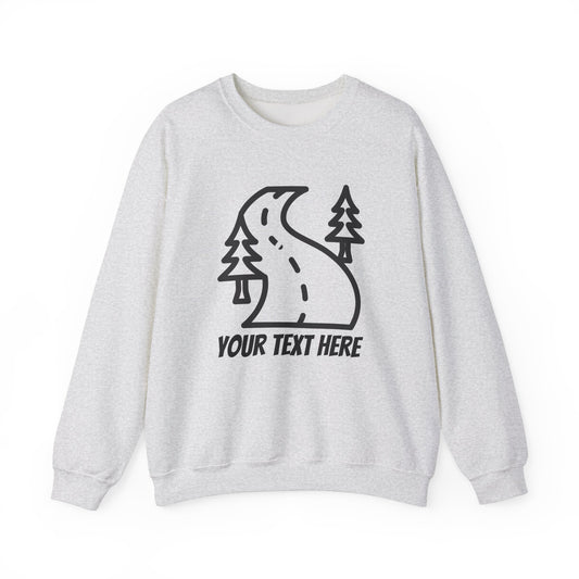 Custom Sweatshirt - Highway thru Forest