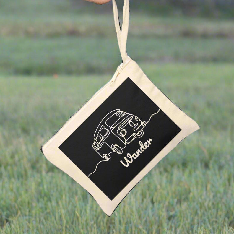 Vintage VW Bus - Wander Zipper Pouch