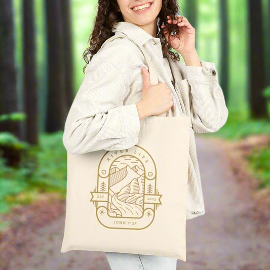 River Life | John 7:38  Canvas Tote Bag