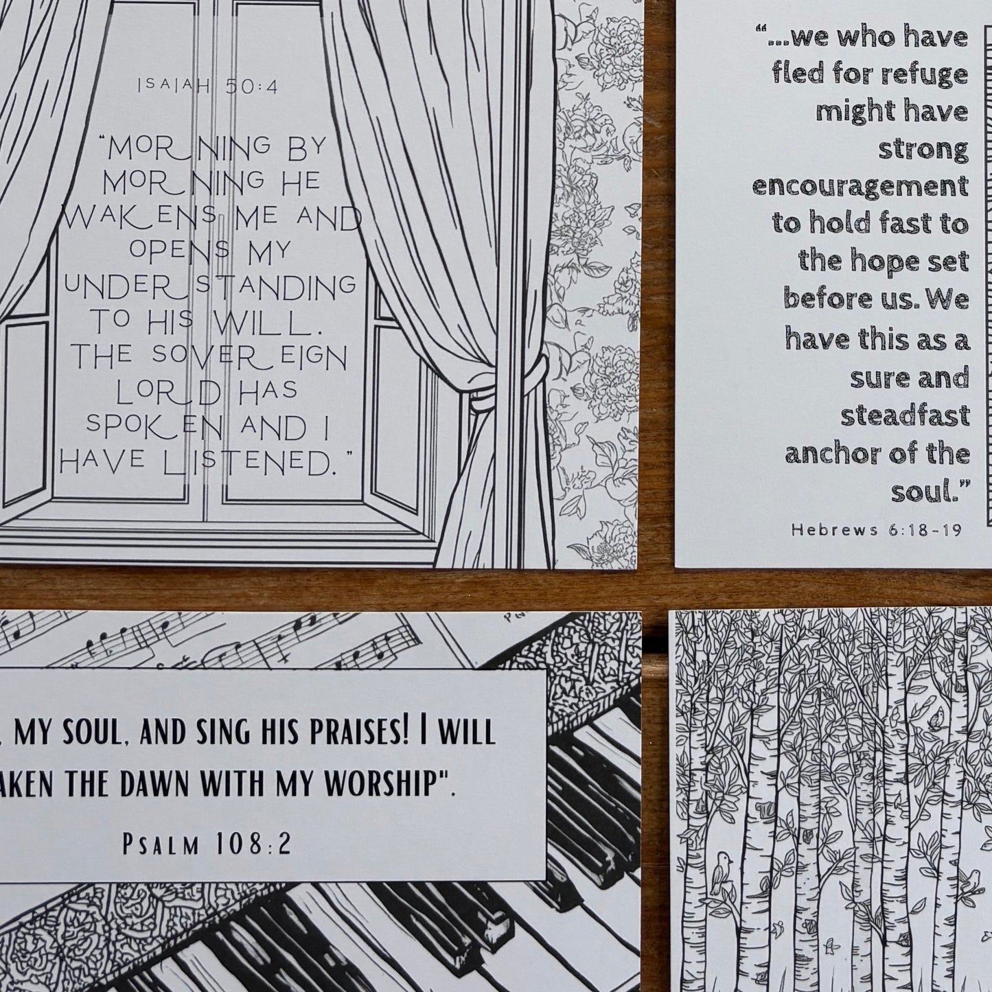 Scripture Coloring Pages | Set of 24 Digital Download