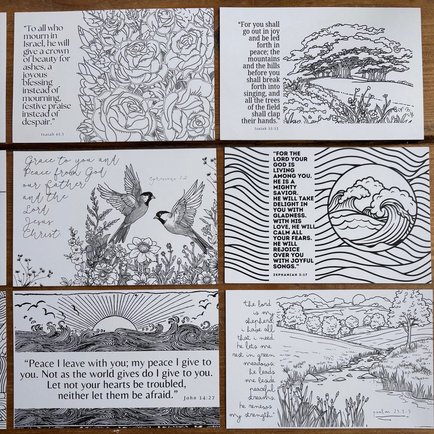 Scripture Coloring Pages | Set of 24 Digital Download