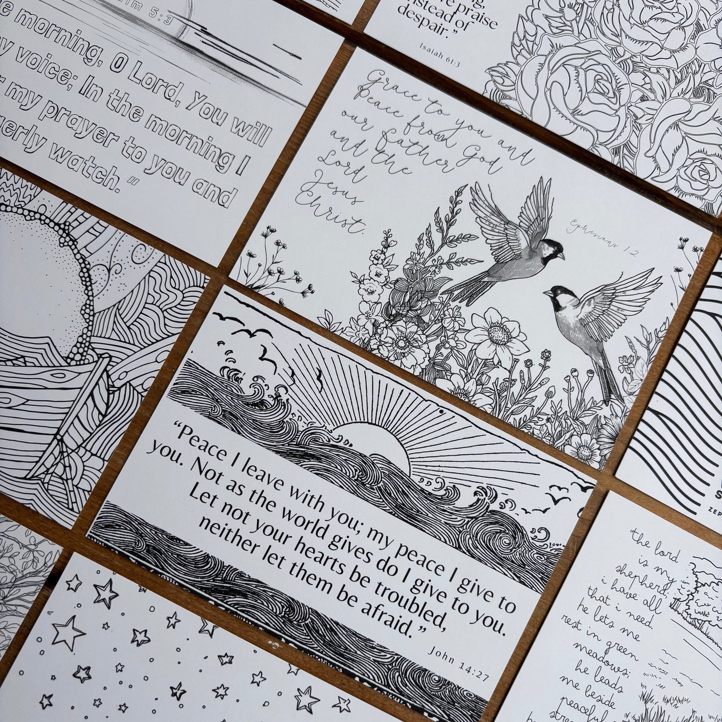 Scripture Coloring Pages | Set of 24 Digital Download