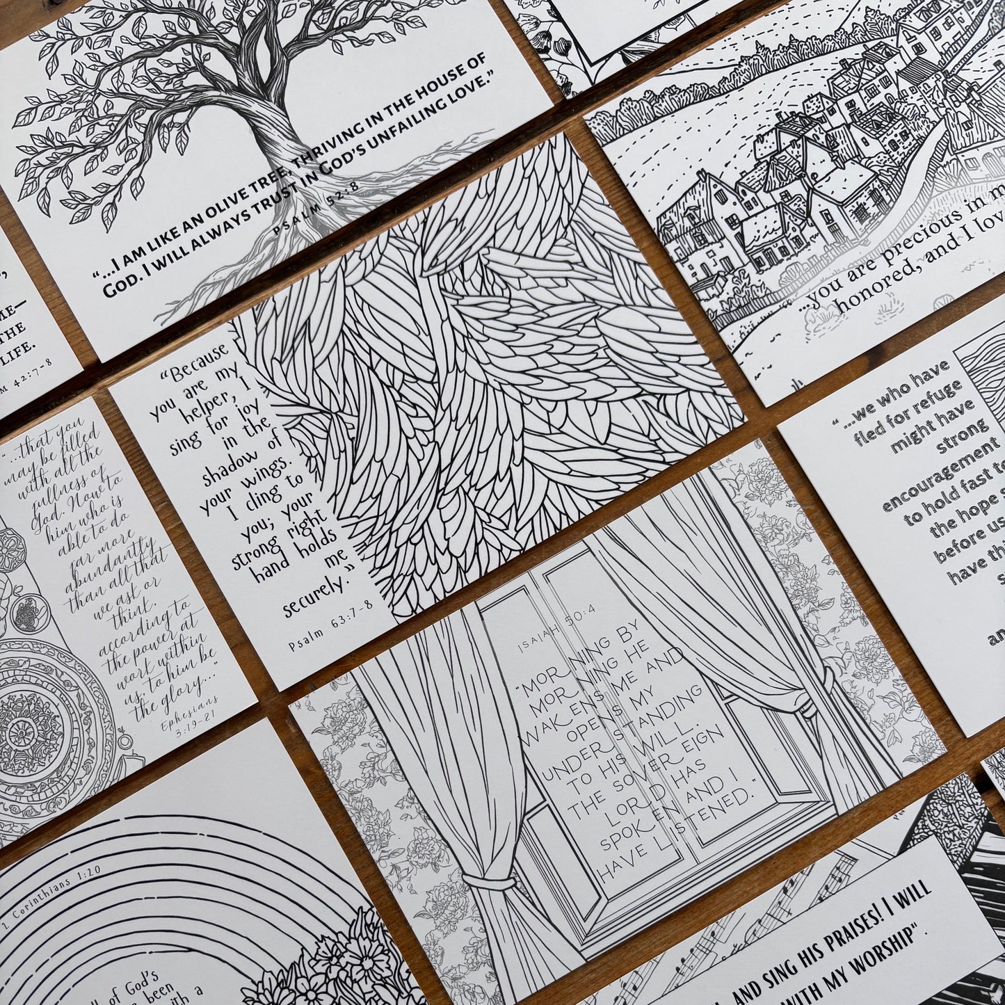 Scripture Coloring Pages | Set of 24 Digital Download