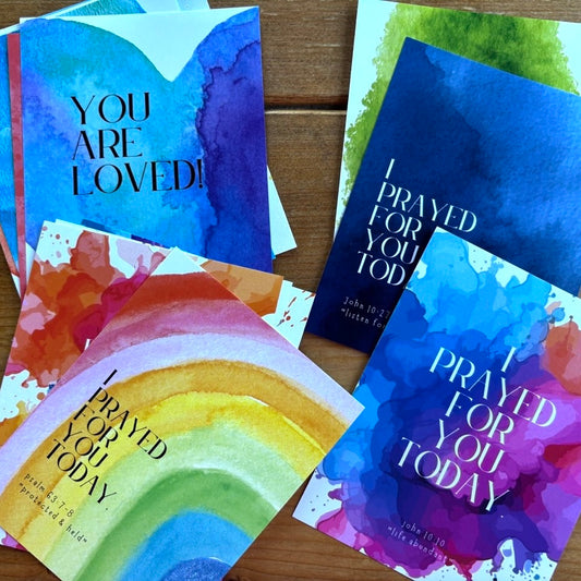 Painted Prayer Postcards
