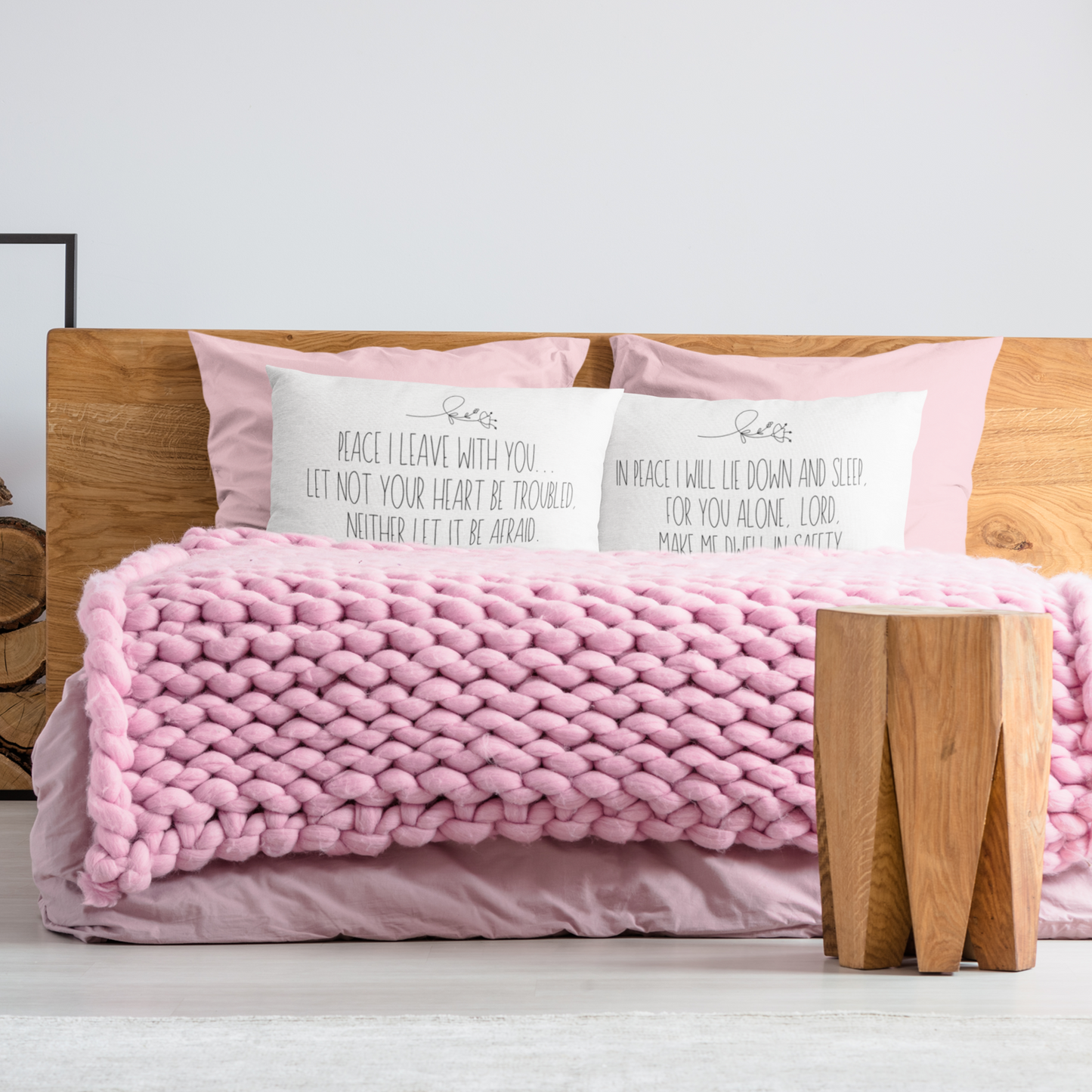 John 14:27 Floral STANDARD Pillow Sham